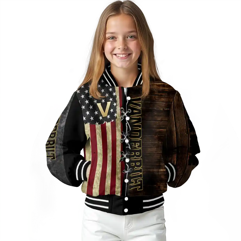 customized vanderbilt commodores flag wood brown varsity jacket top rated customized vanderbilt commodores flag wood brown varsity jacket top rated
