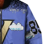customized vanderbilt commodores mario blocks blue black bomber jacket best selling
