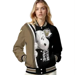 customized vanderbilt commodores snoopy head black varsity jacket best selling