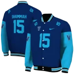 customized villanova wildcats team patch navy varsity jacket best selling