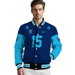 customized villanova wildcats team patch navy varsity jacket best selling