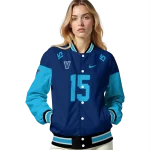 customized villanova wildcats team patch navy varsity jacket best selling