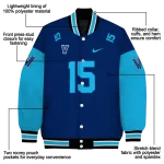 customized villanova wildcats team patch navy varsity jacket best selling