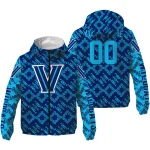 customized villanova wildcats trellis mesh navy windbreaker jacket best selling