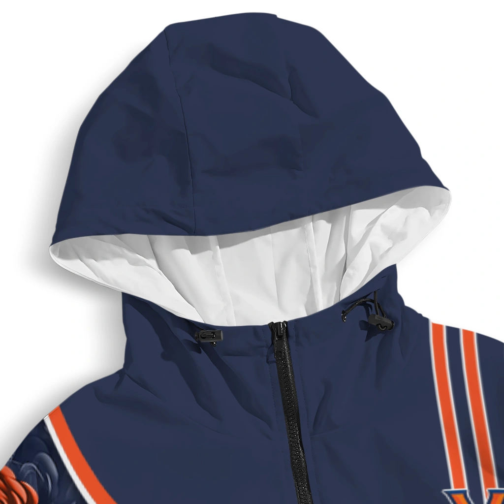 customized virginia cavaliers football micky mouse blue windbreaker jacket premium grade customized virginia cavaliers football micky mouse blue windbreaker jacket premium grade