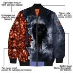 customized virginia cavaliers skull cluster blue bomber jacket best selling