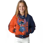 customized virginia cavaliers stitch laughing blue varsity jacket best selling
