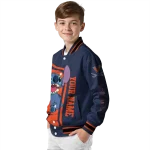 customized virginia cavaliers stitch laughing blue varsity jacket best selling
