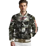 customized virginia tech hokies camouflage skull camouflage varsity jacket best selling