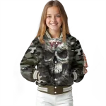 customized virginia tech hokies camouflage skull camouflage varsity jacket best selling