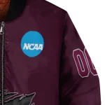 customized virginia tech hokies claw mark maroon bomber jacket best selling