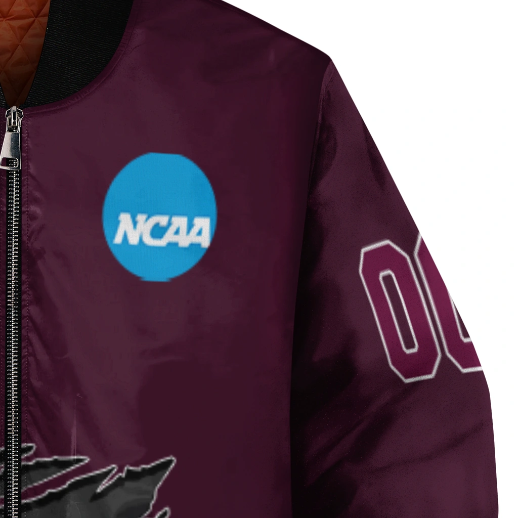 customized virginia tech hokies claw mark maroon bomber jacket premium grade customized virginia tech hokies claw mark maroon bomber jacket premium grade