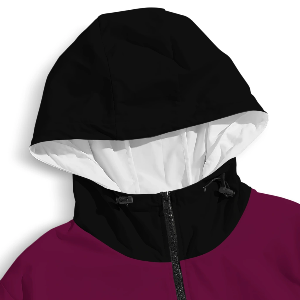 customized virginia tech hokies flame trim maroon black windbreaker jacket premium grade customized virginia tech hokies flame trim maroon black windbreaker jacket premium grade
