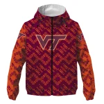 customized virginia tech hokies trellis mesh maroon windbreaker jacket best selling