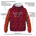 customized virginia tech hokies trellis mesh maroon windbreaker jacket best selling