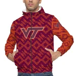 customized virginia tech hokies trellis mesh maroon windbreaker jacket best selling