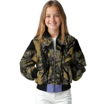 customized wake forest demon deacons antlers motif gold black bomber jacket best selling