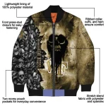 customized wake forest demon deacons skull cluster gold bomber jacket best selling