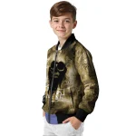 customized wake forest demon deacons skull cluster gold bomber jacket best selling