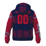 customized washington capitals cat eyes blue windbreaker jacket best selling