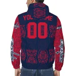 customized washington capitals cat eyes blue windbreaker jacket best selling