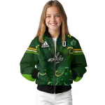customized washington capitals shamrock vortex green bomber jacket best selling