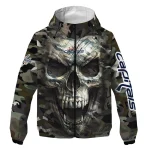 customized washington capitals skull camo camouflage windbreaker jacket best selling