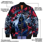 customized washington capitals skull horde blue bomber jacket best selling