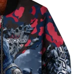 customized washington capitals skull horde blue bomber jacket best selling
