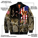 customized washington commanders patriot deer camouflage bomber jacket best selling