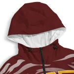 customized washington commanders pattern layers burgundy windbreaker jacket best selling