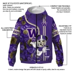 customized washington huskies football micky mouse purple windbreaker jacket best selling