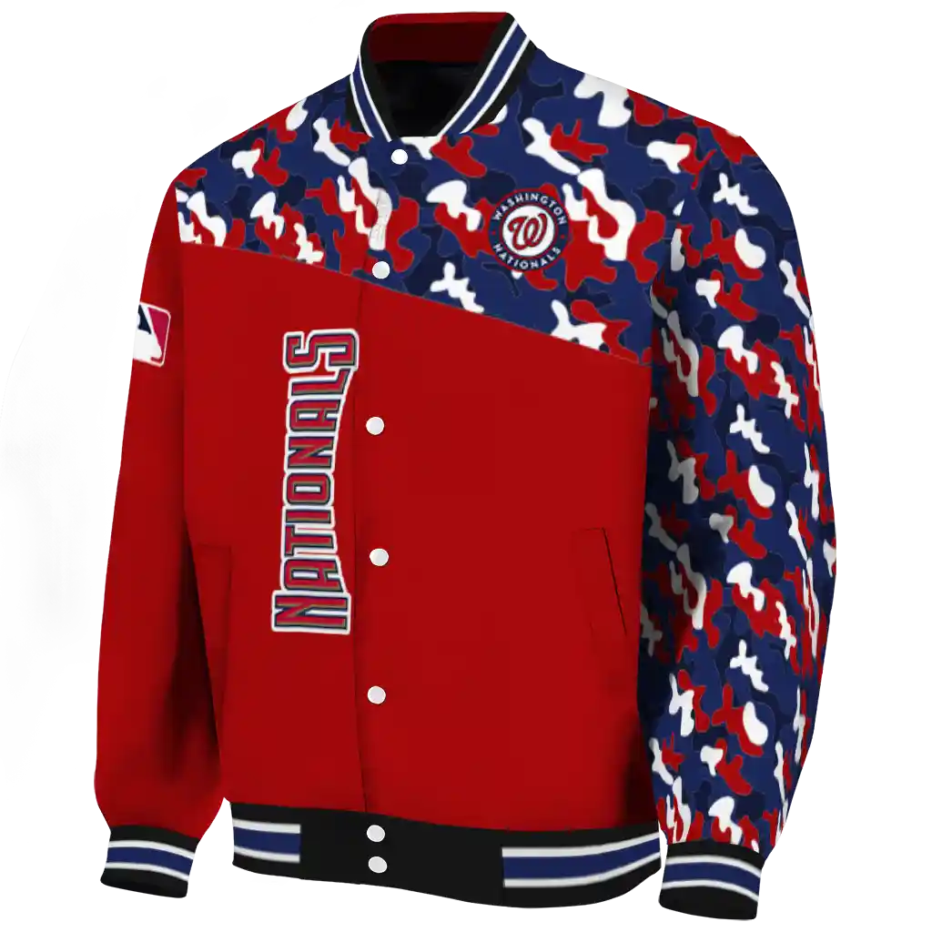 customized washington nationals camouflage print red varsity jacket best selling customized washington nationals camouflage print red varsity jacket best selling