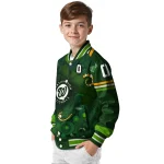 customized washington nationals shamrock vortex green varsity jacket best selling