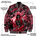 customized washington state cougars skull horde crimson varsity jacket best selling