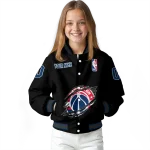 customized washington wizards claw edge black varsity jacket best selling