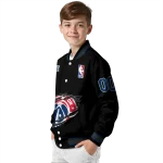 customized washington wizards claw edge black varsity jacket best selling