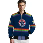 customized washington wizards rainbow jersey number blue bomber jacket best selling