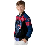 customized washington wizards reaper hands blue black bomber jacket best selling