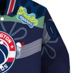 customized washington wizards spongebob playtime blue varsity jacket best selling