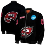customized western kentucky hilltoppers claw shred black bomber jacket best selling