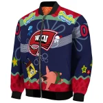 customized western kentucky hilltoppers spongebob playtime red blue bomber jacket best selling