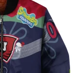 customized western kentucky hilltoppers spongebob playtime red blue bomber jacket best selling