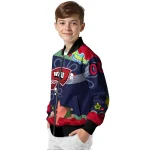 customized western kentucky hilltoppers spongebob playtime red blue bomber jacket best selling