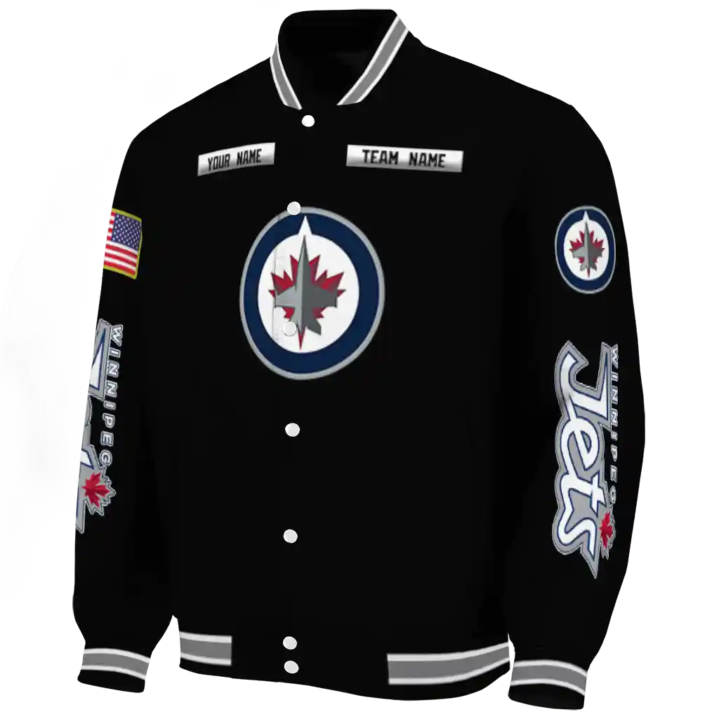 customized winnipeg jets american flag skull black varsity jacket best selling customized winnipeg jets american flag skull black varsity jacket best selling