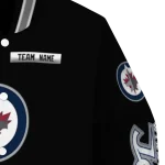 customized winnipeg jets american flag skull black varsity jacket best selling