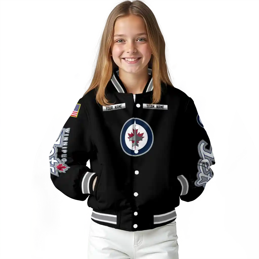 customized winnipeg jets american flag skull black varsity jacket top rated customized winnipeg jets american flag skull black varsity jacket top rated