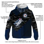 customized winnipeg jets arrow matrix blue black windbreaker jacket best selling