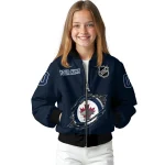 customized winnipeg jets claw rip blue bomber jacket best selling