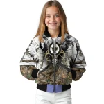 customized winnipeg jets deer skull camouflage white bomber jacket best selling